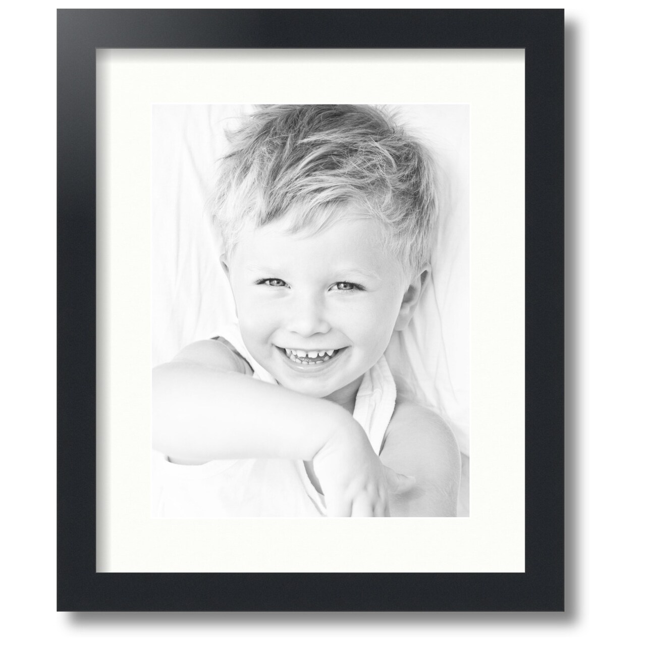ArtToFrames Collage Photo Picture Frame with 1 - 10x13 inch Openings, Framed in Black with Over 62 Mat Color Options and Regular Glass (CSM-3926-641)